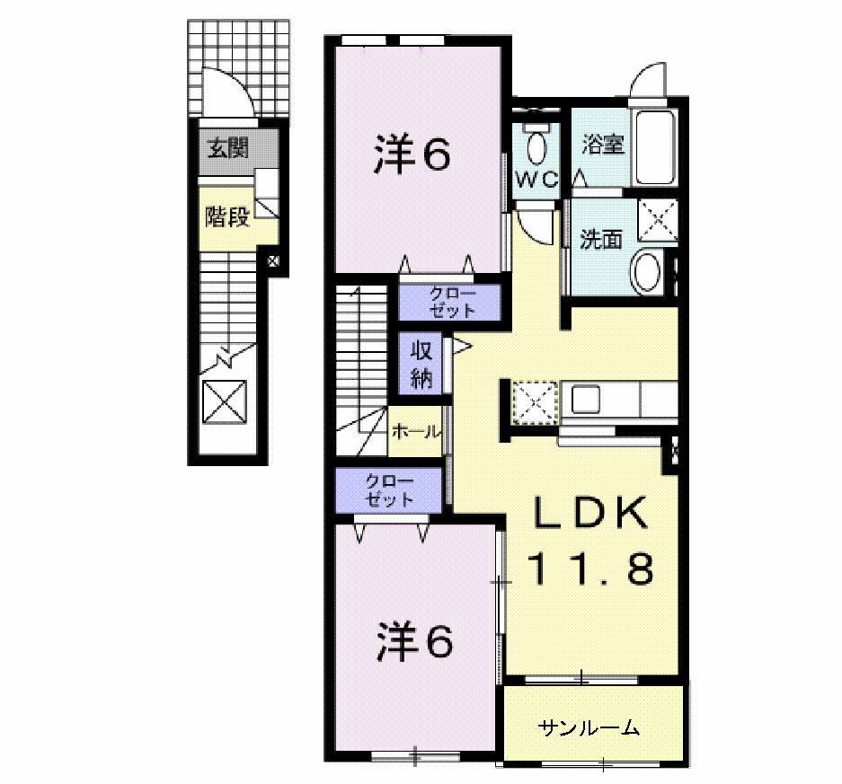 クレスト梅203号室